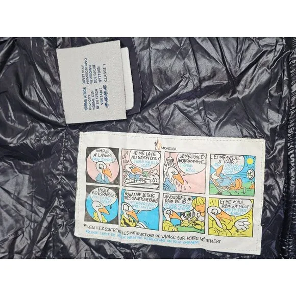 Moncler Women's Black Nylon Down Short Jacket Authentic Tag Size 1 Small 2978 - Picture 8 of 16